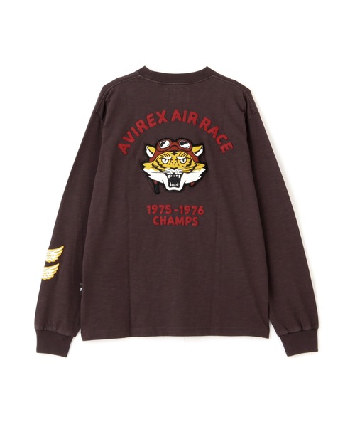 AVIREX(アヴィレックス)の「《A.A.R.C》TIGER CHAMPS SLUB L/S T-SHIRT / タイガー チャンプス スラブ 長袖Tシャツ / AVIREX / アヴィレックス(Tシャツ/カットソー・メンズ・ホワイト/チャコール/ネイビー・XX-LARGE/X-LARGE/LARGE/MEDIUM)」の11枚目の写真