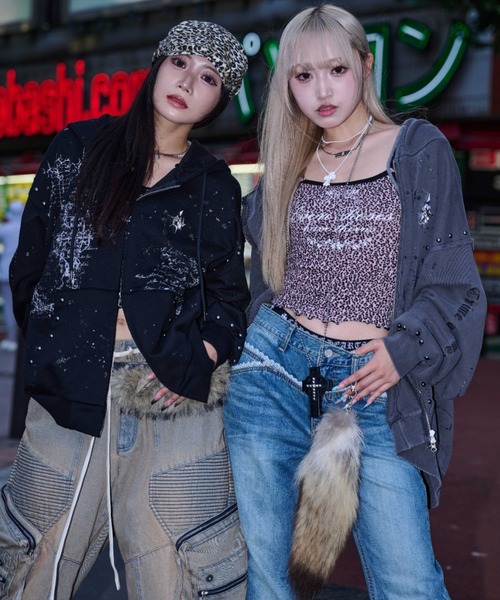 A'GEM/9 × .kom 『A'GEM/9/エージェムナイン』 ラメ飛ばしジップ