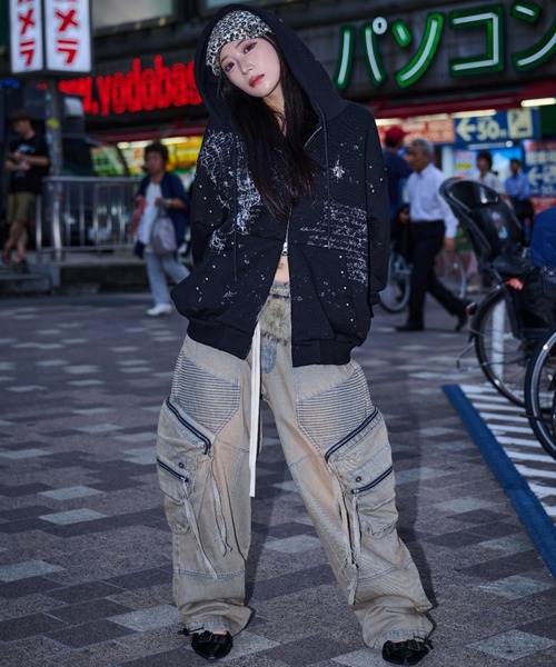 A'GEM/9 × .kom 『A'GEM/9/エージェムナイン』 ラメ飛ばしジップ