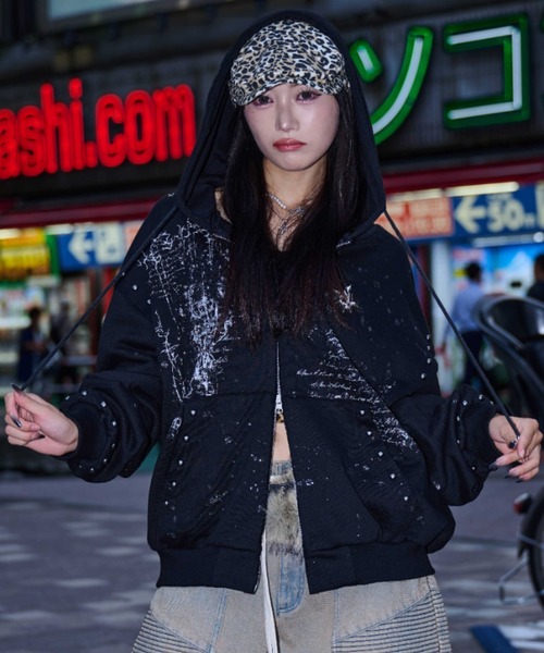 A'GEM/9 × .kom 『A'GEM/9/エージェムナイン』 ラメ飛ばしジップ