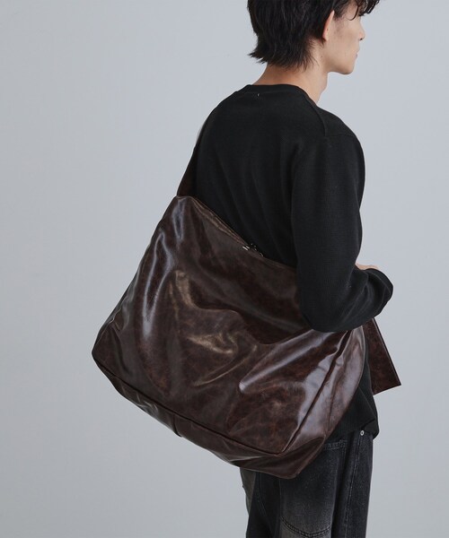 新品✨タグ付き♪定価19,800円　牛革　綿素材　ショルダーバッグ  大特価❣️ tk.TAKEO KIKUCHI（ティーケータケオキクチ） ショルダーバッグ 「牛革