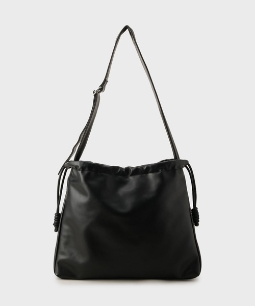 tk.TAKEO KIKUCHI（ティーケータケオキクチ）の「ルーズビッグショルダーバッグ／たすき掛け／ビッグ／A4サイズ収納可能（ショルダーバッグ・メンズ・ブラウン系その他5/ブラック系8/ブラック系/ブラック/ブラック系3/ブラック系4/ブラック系6/グレー系4・00）」の9枚目の写真