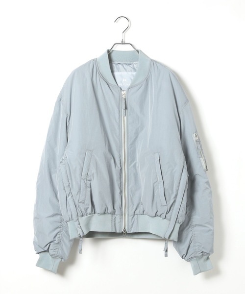 HEREIAM(ヘレイアム)の「【HEREIAM MEN】撥水&軽量&ユニセックス/エアサーマルMA-1(MA-1・メンズ・ブラック/ブルー・S-M/M-L)」の12枚目の写真