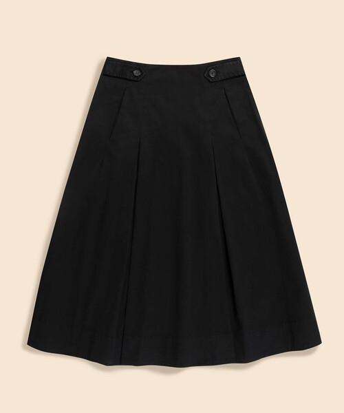 BROOKS BROTHERS（ブルックスブラザーズ）の「ストレッチコットンツイル　Aライン　タックプリーツスカート（スカート・レディース・ブラック・8/6/4/2/0）」の5枚目の写真