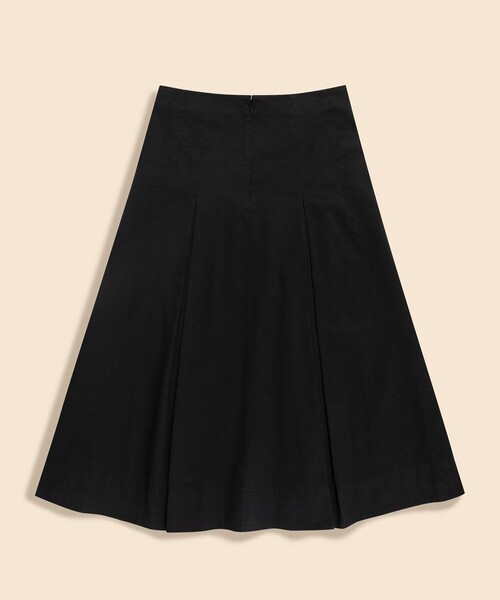 BROOKS BROTHERS（ブルックスブラザーズ）の「ストレッチコットンツイル　Aライン　タックプリーツスカート（スカート・レディース・ブラック・8/6/4/2/0）」の6枚目の写真