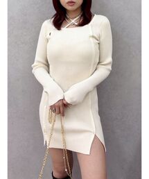 EVRIS | タイトニットミニワンピース(ワンピース)