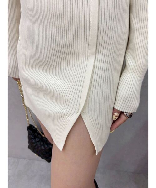 EVRIS（エヴリス）の「タイトニットミニワンピース（ワンピース・レディース・ピンク/グレー/ブラック/ホワイト・FREE）」の17枚目の写真