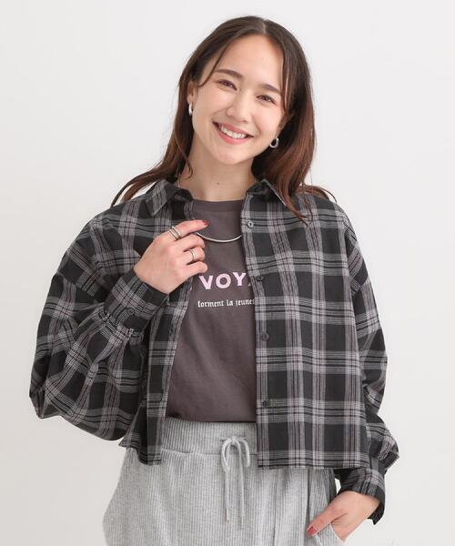 Cutie Blonde（キューティーブロンド）の「【着丈選べる】オーバーサイズのチェックシャツ（シャツ/ブラウス・レディース・グレー系1/ブラック系1/イエロー系その他3/ワイン系3・00/11）」の8枚目の写真