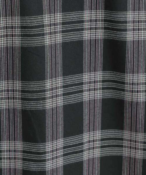 Cutie Blonde（キューティーブロンド）の「【着丈選べる】オーバーサイズのチェックシャツ（シャツ/ブラウス・レディース・グレー系1/ブラック系1/イエロー系その他3/ワイン系3・00/11）」の11枚目の写真