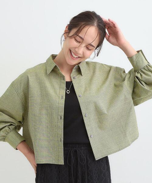 Cutie Blonde（キューティーブロンド）の「【着丈選べる】オーバーサイズのチェックシャツ（シャツ/ブラウス・レディース・グレー系1/ブラック系1/イエロー系その他3/ワイン系3・00/11）」の22枚目の写真