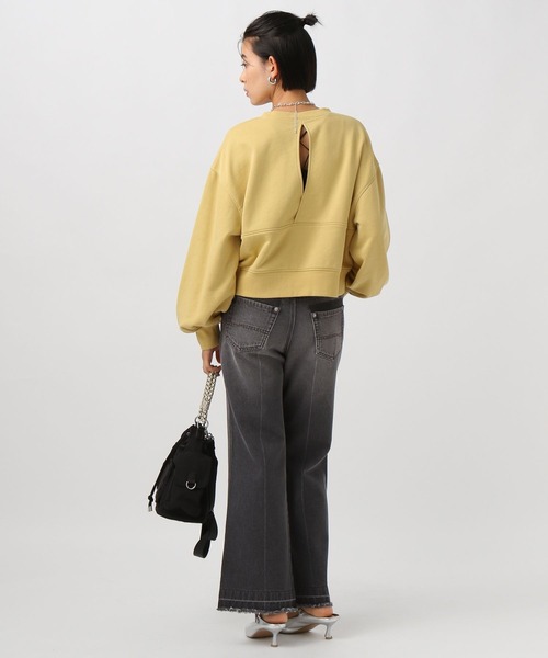 BAYFLOW(ベイフロー)の「センタークリースデニムパンツ(デニムパンツ・レディース・ブラック/インディゴブルー・X-SMALL/MEDIUM/SMALL)」の8枚目の写真