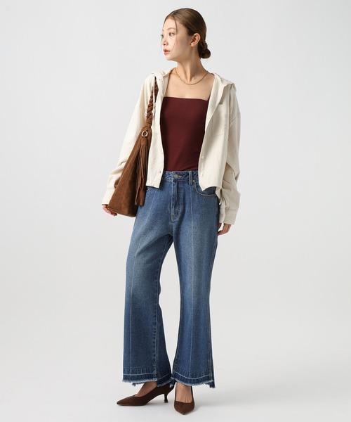 BAYFLOW(ベイフロー)の「センタークリースデニムパンツ(デニムパンツ・レディース・ブラック/インディゴブルー・X-SMALL/MEDIUM/SMALL)」の10枚目の写真