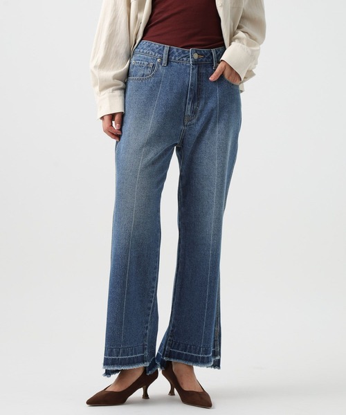 BAYFLOW(ベイフロー)の「センタークリースデニムパンツ(デニムパンツ・レディース・ブラック/インディゴブルー・X-SMALL/MEDIUM/SMALL)」の11枚目の写真