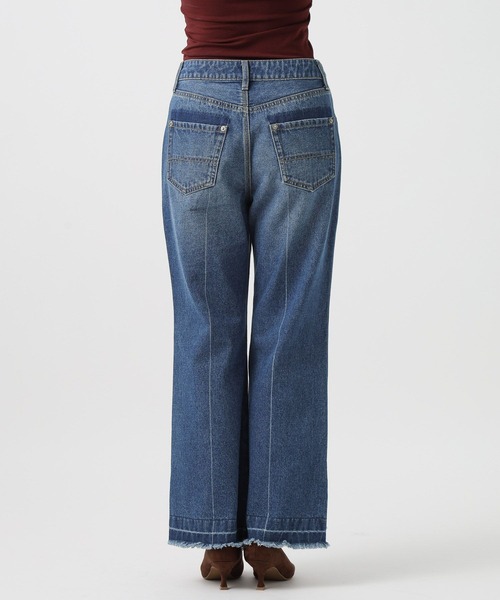 BAYFLOW(ベイフロー)の「センタークリースデニムパンツ(デニムパンツ・レディース・ブラック/インディゴブルー・X-SMALL/MEDIUM/SMALL)」の14枚目の写真