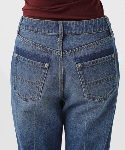 BAYFLOW(ベイフロー)の「センタークリースデニムパンツ(デニムパンツ・レディース・ブラック/インディゴブルー・X-SMALL/MEDIUM/SMALL)」の15枚目の写真