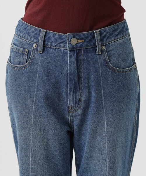 BAYFLOW(ベイフロー)の「センタークリースデニムパンツ(デニムパンツ・レディース・ブラック/インディゴブルー・X-SMALL/MEDIUM/SMALL)」の17枚目の写真