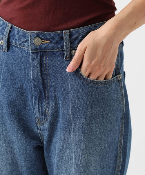 BAYFLOW(ベイフロー)の「センタークリースデニムパンツ(デニムパンツ・レディース・ブラック/インディゴブルー・X-SMALL/MEDIUM/SMALL)」の18枚目の写真