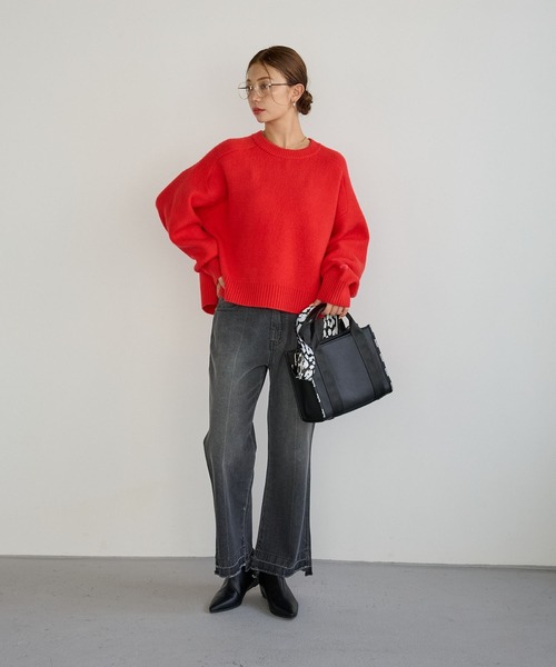 BAYFLOW(ベイフロー)の「センタークリースデニムパンツ(デニムパンツ・レディース・ブラック/インディゴブルー・X-SMALL/MEDIUM/SMALL)」の22枚目の写真