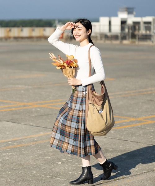 O'NEIL OF DUBLIN ダブルベルト キルトスカート 77cm（スカート）｜O