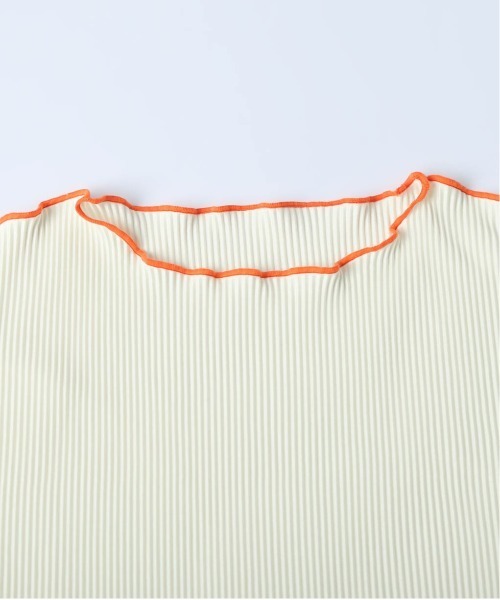 La-gemme（ラジェム）の「バイカラープリーツトップス（Tシャツ/カットソー・レディース・ブラウン/ブラック/グレー/アイボリー・フリー）」の16枚目の写真