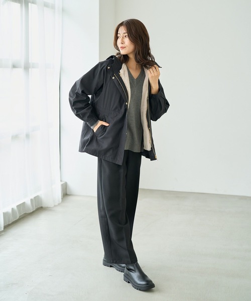 FOUND GOOD(ファウンドグッド)の「マイラクVネックニット(ニット/セーター・レディース・ピンク系2/ブルー系5/グレー系5/ブラック・S/M/L)」の9枚目の写真