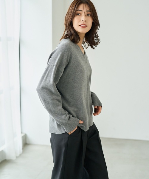 FOUND GOOD（ファウンドグッド）の「マイラクVネックニット（ニット