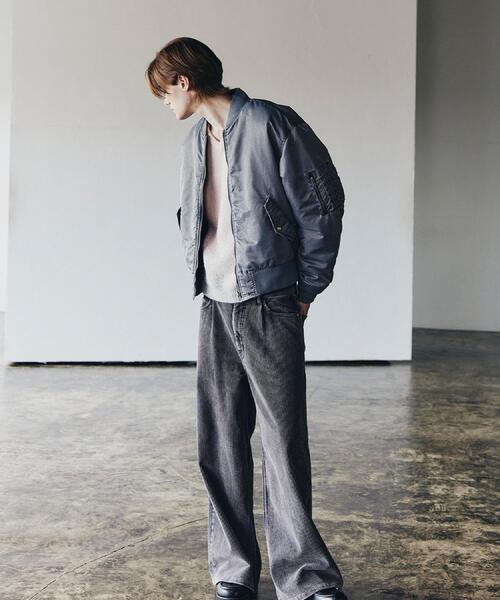 tk.TAKEO KIKUCHI（ティーケータケオキクチ）の「ヴィンテージライクMA‐1（ブルゾン・メンズ・グレー/ベビーピンク/ブラック・01/02/03）」の19枚目の写真