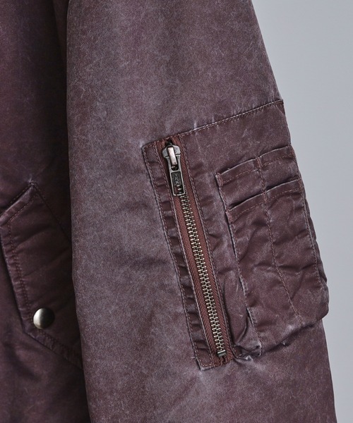 tk.TAKEO KIKUCHI（ティーケータケオキクチ）の「ヴィンテージライクMA‐1（ブルゾン・メンズ・グレー/ベビーピンク/ブラック・01/02/03）」の9枚目の写真