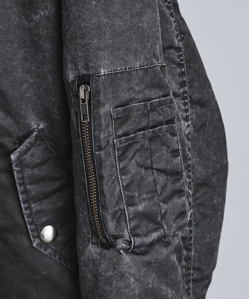 tk.TAKEO KIKUCHI（ティーケータケオキクチ）の「ヴィンテージライクMA‐1（ブルゾン・メンズ・グレー/ベビーピンク/ブラック・01/02/03）」の12枚目の写真