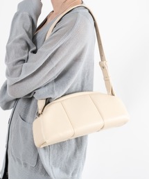 ADD CULUMN（アドカラム）の「【ADD CULUMN/アドカラム】2WAY ヴィーガンレザー ショルダーバッグ クラッチバッグ PUFF CLASP CLUTCH（ショルダーバッグ）」