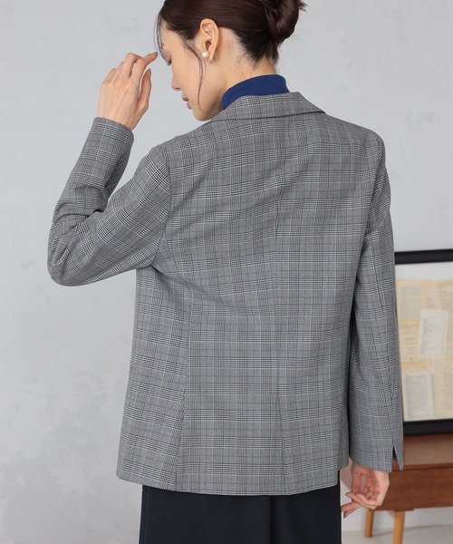 GALLORIA（ギャローリア）の「【キレメクジャケット】テーラージャケット（テーラードジャケット・レディース・グレー/ネイビー・S/M/L/LL）」の3枚目の写真