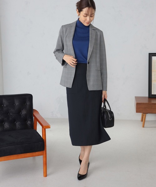 GALLORIA（ギャローリア）の「【キレメクジャケット】テーラージャケット（テーラードジャケット・レディース・グレー/ネイビー・S/M/L/LL）」の9枚目の写真