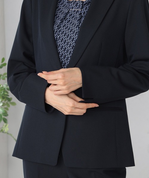 GALLORIA（ギャローリア）の「【キレメクジャケット】テーラージャケット（テーラードジャケット・レディース・グレー/ネイビー・S/M/L/LL）」の4枚目の写真