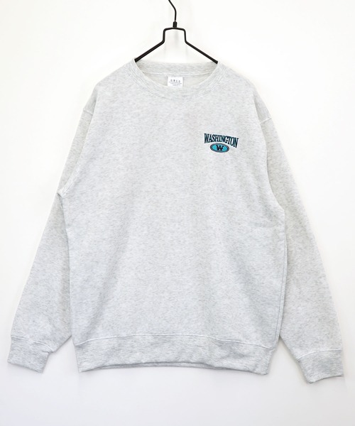 Burner(バーナー)の「【GROOVY STORE】アメカジ裏起毛スウェットクルー(スウェット・メンズ・ブラック/ブラック系その他2/グレイッシュベージュ/ホワイト×グレー/ブラック系その他3/杢グレー/ダークグリーン/ネイビー系2/ダークグリーン系2/ネイビー/ホワイト系その他/バーガンディー/ダークグリーン系3/ブラック系その他4/オフホワイト/スミクロ・M/L/LL)」の4枚目の写真