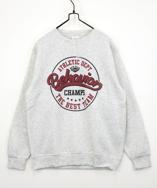 Burner(バーナー)の「【GROOVY STORE】アメカジ裏起毛スウェットクルー(スウェット・メンズ・ブラック/ブラック系その他2/グレイッシュベージュ/ホワイト×グレー/ブラック系その他3/杢グレー/ダークグリーン/ネイビー系2/ダークグリーン系2/ネイビー/ホワイト系その他/バーガンディー/ダークグリーン系3/ブラック系その他4/オフホワイト/スミクロ・M/L/LL)」の17枚目の写真