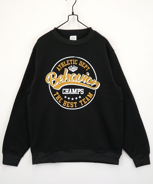 Burner(バーナー)の「【GROOVY STORE】アメカジ裏起毛スウェットクルー(スウェット・メンズ・ブラック/ブラック系その他2/グレイッシュベージュ/ホワイト×グレー/ブラック系その他3/杢グレー/ダークグリーン/ネイビー系2/ダークグリーン系2/ネイビー/ホワイト系その他/バーガンディー/ダークグリーン系3/ブラック系その他4/オフホワイト/スミクロ・M/L/LL)」の18枚目の写真