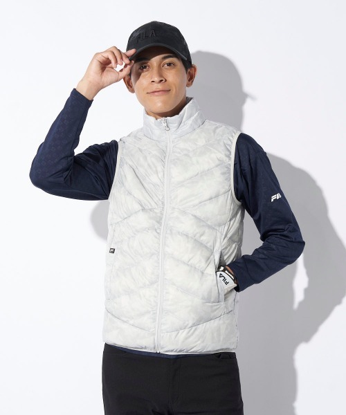 セール】【FILAGOLF/フィラゴルフ】ハイブリッドダウンベスト｜天然