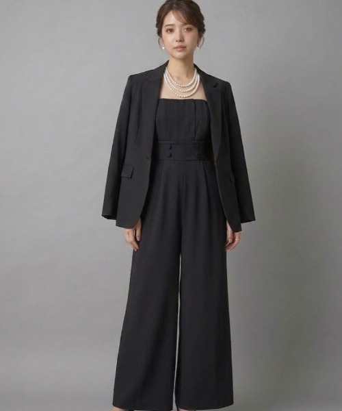 Lana821（ラナハニー）の「オープンショルダー ジャンプスーツ（つなぎ/オールインワン・レディース・ブラック・S/M）」の10枚目の写真