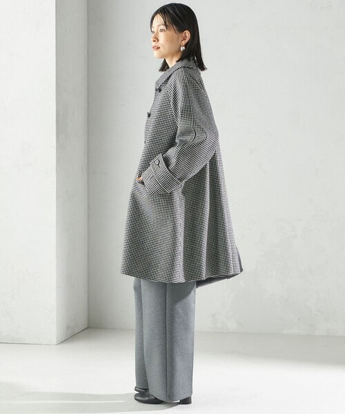 セール】千鳥 / ソリッド ウール メルトン ステンカラー コート