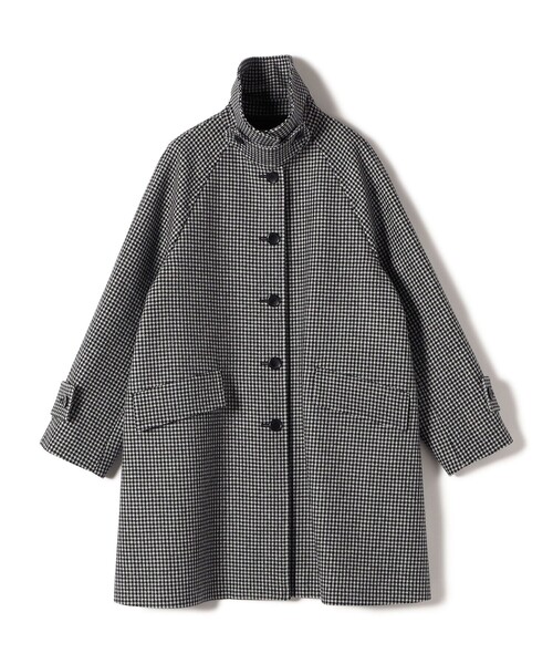 セール】千鳥 / ソリッド ウール メルトン ステンカラー コート