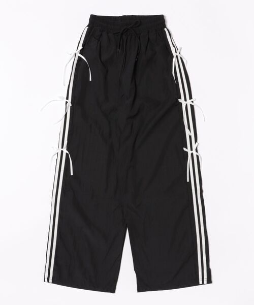 urge:(アージコロン )の「【URGE:】リボン付き トラックパンツ(デニムパンツ・レディース・ブラック・SMALL/MEDIUM/LARGE/X-LARGE)」の7枚目の写真