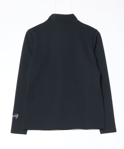 le coq sportif GOLF(ルコックスポルティフゴルフ)の「【le coq sportif GOLF】長袖ハーフジップモックネックシャツ ゴルフウェア(Tシャツ/カットソー・レディース・ネイビー/パープル/ホワイト・S/M/L/XL)」の7枚目の写真