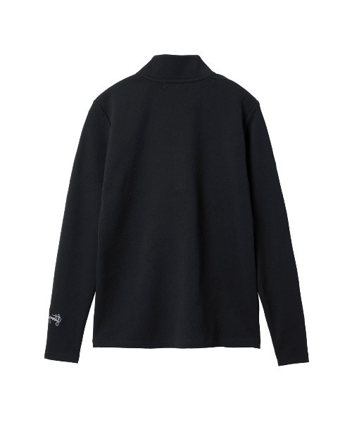 le coq sportif GOLF(ルコックスポルティフゴルフ)の「【le coq sportif GOLF】長袖ハーフジップモックネックシャツ ゴルフウェア(Tシャツ/カットソー・レディース・ネイビー/パープル/ホワイト・S/M/L/XL)」の5枚目の写真