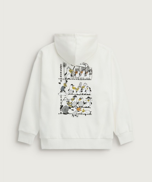 VANS(バンズ)の「RIROO ウィメンズ PENGUIN フーディー / RIROO HOODIE marshmallow / VN000SPVFS81(パーカー・メンズ・オフホワイト・MEDIUM/LARGE/SMALL/X-SMALL)」の8枚目の写真