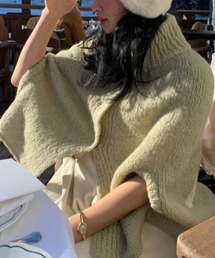 FREE STYLISTS(t[ X^CXg)YUGA_YGMC  Cape design knit top(|`)