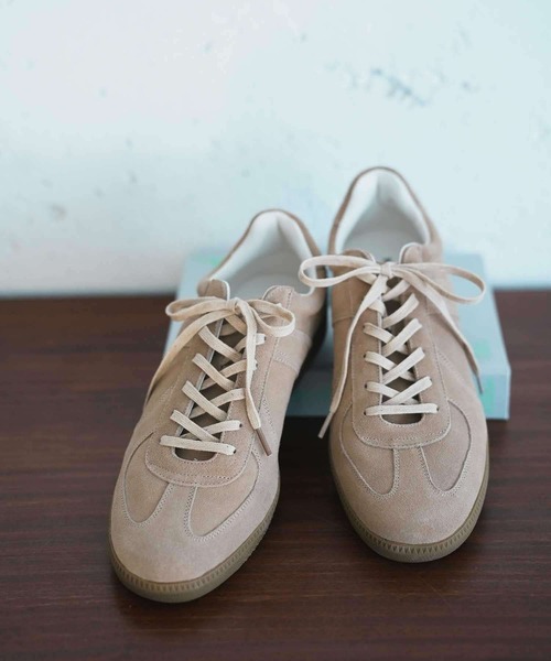 UNION STATION（ユニオンステーション）の「【UNION STATION by MEN’S BIGI 】REPRODUCT MILITALY GERMAN TRAINER ジャーマントレーナー（スニーカー・メンズ・ブラック/グレー系その他/ブラウン/ベージュ・M/L）」の11枚目の写真