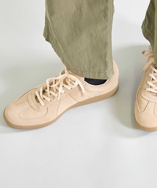 UNION STATION（ユニオンステーション）の「【UNION STATION by MEN’S BIGI 】REPRODUCT MILITALY GERMAN TRAINER ジャーマントレーナー（スニーカー・メンズ・ブラック/グレー系その他/ブラウン/ベージュ・M/L）」の5枚目の写真