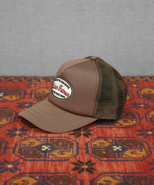 MRFATMAN（ミスターファットマン）の「WAPPEN MESH CAP-newhattan（キャップ・メンズ・レッド/ダークブラウン/ホワイト/ブラック/スカイブルー/ネイビー/ダークグリーン/バーガンディー・FREE）」の3枚目の写真