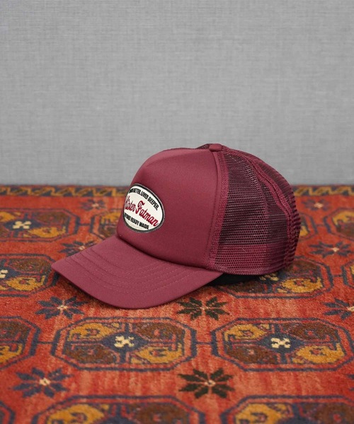 MRFATMAN（ミスターファットマン）の「WAPPEN MESH CAP-newhattan（キャップ・メンズ・レッド/ダークブラウン/ホワイト/ブラック/スカイブルー/ネイビー/ダークグリーン/バーガンディー・FREE）」の8枚目の写真