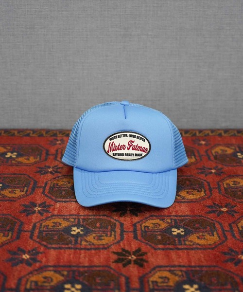 MRFATMAN（ミスターファットマン）の「WAPPEN MESH CAP-newhattan（キャップ・メンズ・レッド/ダークブラウン/ホワイト/ブラック/スカイブルー/ネイビー/ダークグリーン/バーガンディー・FREE）」の9枚目の写真